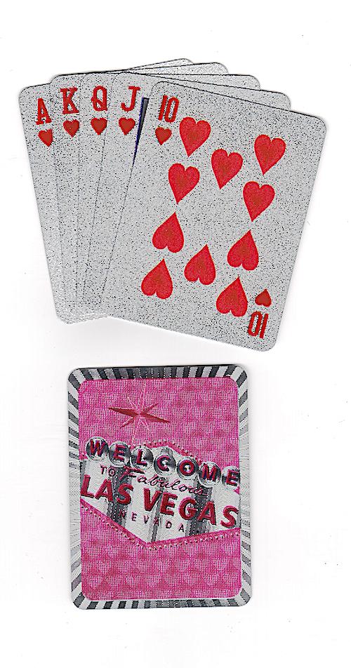 Mini Welcome to Las Vegas Pink & Silver Foil Cards