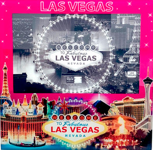 Las Vegas Pink Skyline Picture Frame