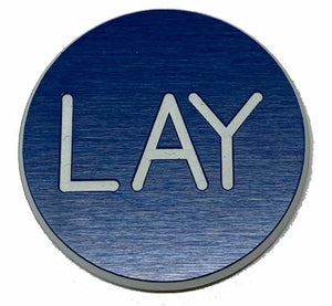 Lay Blue & White- 1.25 inch Lammer