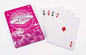 Las Vegas Skyline Playing Cards (Pink)