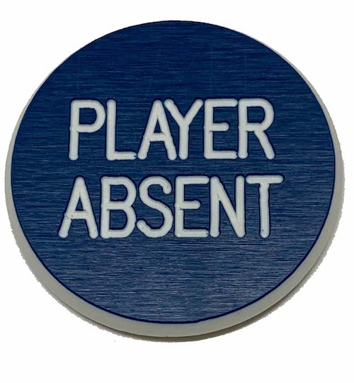 Player Absent- 1.25 inch Lammer