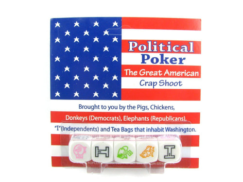 Political Poker Dice Game