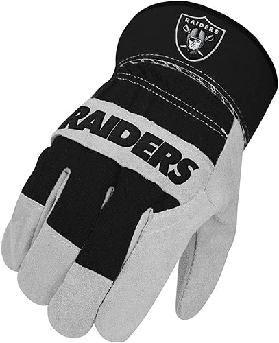 NFL-Las Vegas Raiders  Heavy Duty Work Gloves