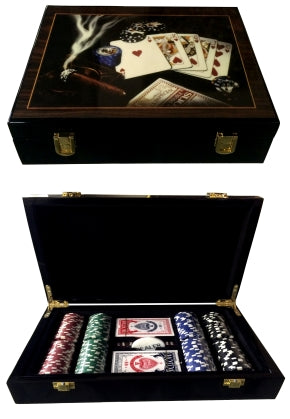 200 Poker Chip Set with Wooden Case