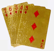 $100 US Dollar Shiny Gold/ Silver Foil Playing Cards