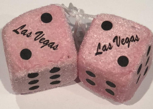 Las Vegas Pink Fuzzy Dice